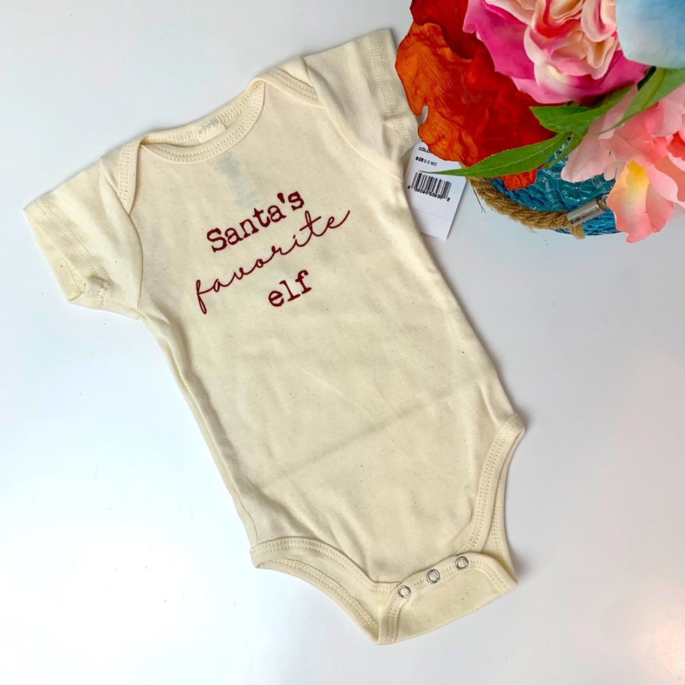 Tenth & Pine NWT Organic Cotton Christmas Onesie
